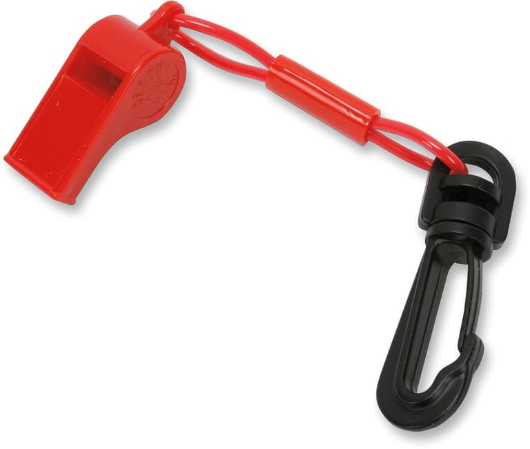 35O7-ATLANTIS-A2701C Whistle with Clip - Red