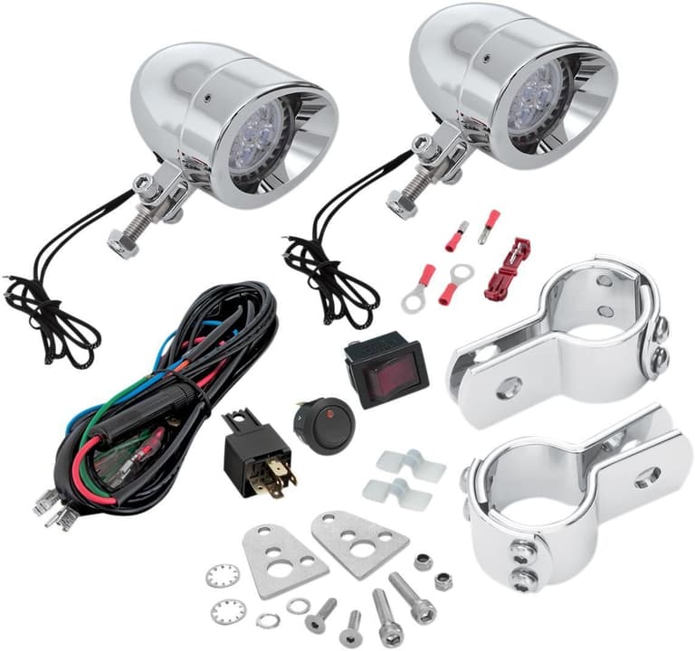23DW-SHOW-CHROME-55-365L LED Mini Driving Lights Kit - Chrome