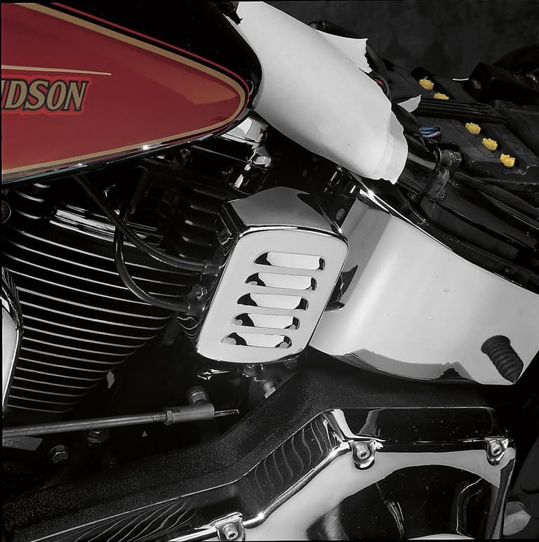 3BV6-DRAG-SPECIA-DS376610 Louvered Coil Cover - Chrome - Harley Davidson