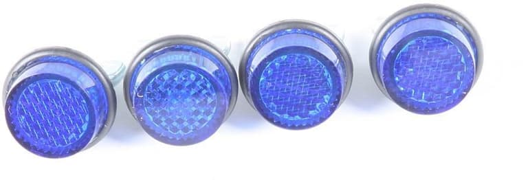 36VL-CHRIS-PRODU-CH4B License Plate Reflectors - 4ct - Blue