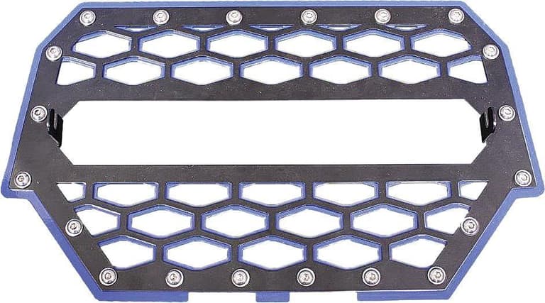 47T8-MODQUAD-RZR-FGL-1K-BL Front Grill without 10in. Light Bar - Black/Blue