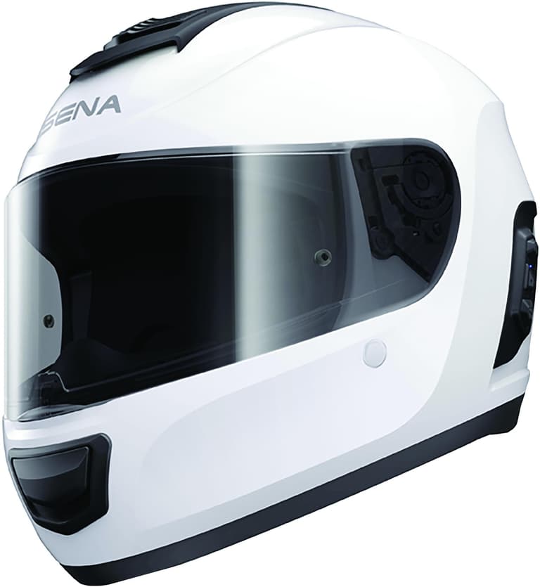 86WR-SENA-MO-LITE-GW-L-01 Momentum Lite Solid Smart Helmet White - LG