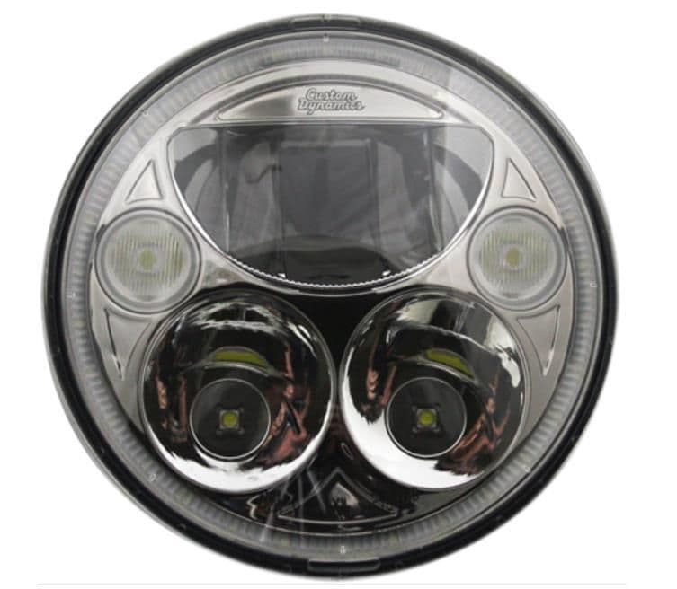 23CO-CUSTOM-DYNA-CDTB-575-C LED Headlight - 5-3/4" - Chrome - Each