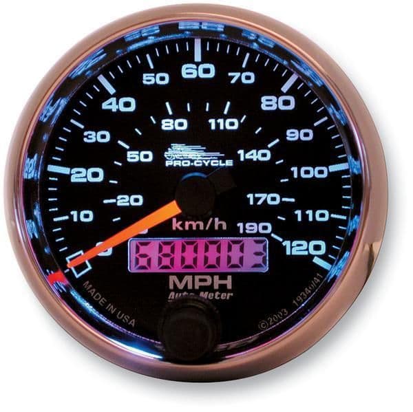 2ACM-AUTO-METER-19340 2 5/8in. Electronic Speedometer - Black Face