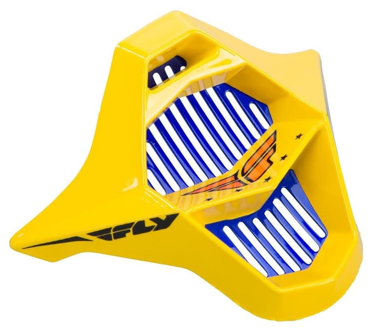 97ZE-FLY-RACING-73-3772 Mouthpiece for Kinetic Pro Helmet - Yellow Short Replica