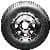 2YHX-KENDON-BB206NR 13in. Radial Spare Trailer Tire for 2014-Up Kendon Trailers