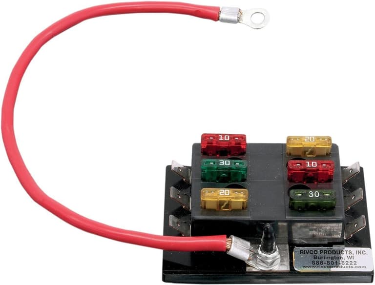 29M3-RIVCO-PRODU-FUSBLK 6-Circuit Fuse Box - Universal