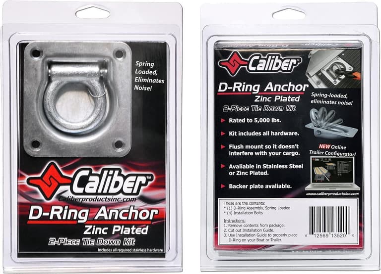 2YSQ-CALIBER-13520 D-Ring - Zinc/Steel