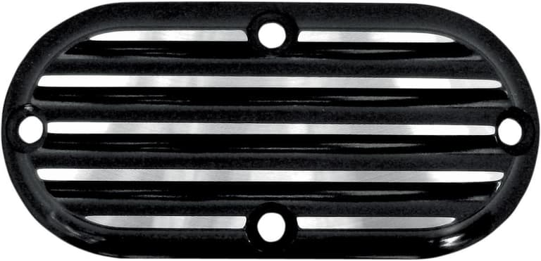 1DZX-JOKER-MACHI-06-95TC Inspection Cover - Black/Silver - Finned