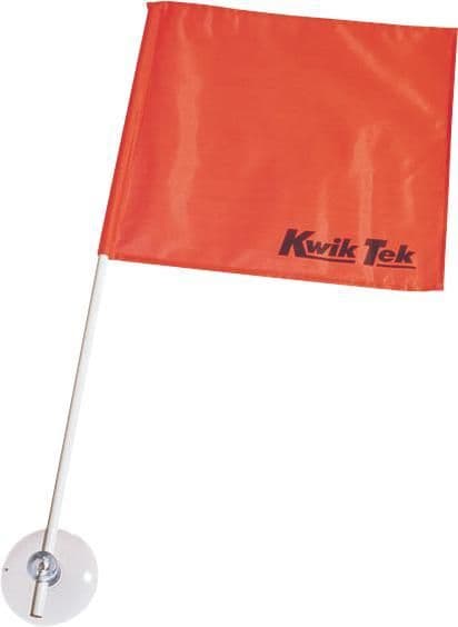 3KXA-KWIK-TEK-SAF-1 Stick-A-Flag Skier Down Flag - Square Flag with 2ft. Pole