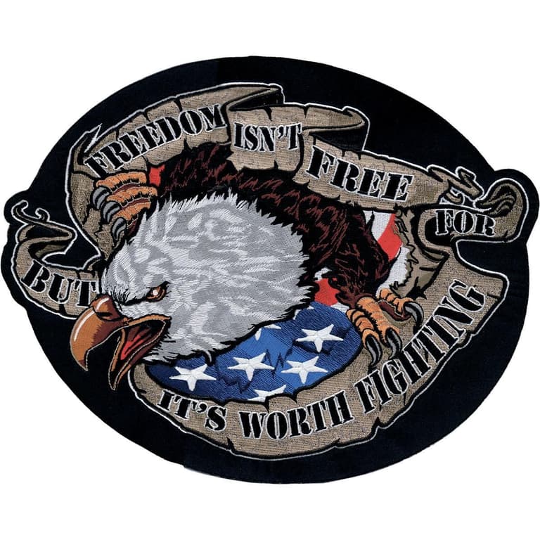 2POE-LETHAL-LT30094 Freedom Eagle Embroidered Patch