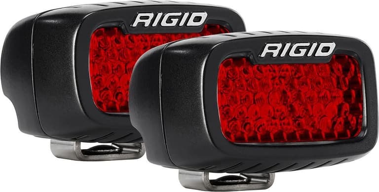 92B9-RIGID-INDUS-90173 SR-M Pro Series Rear Facing Lights - Standard Mount - Red
