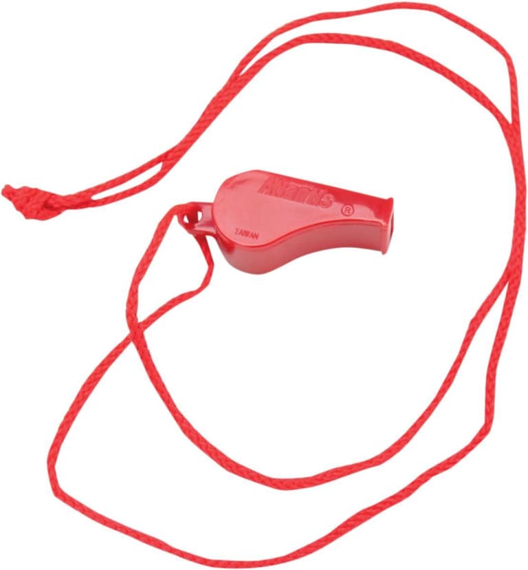 35O6-ATLANTIS-A2701 Whistle - Corded - Red