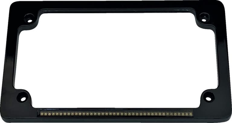 253D-CUSTOM-DYNA-TF02-B Dual License Plate Frame - Black