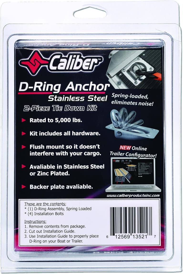 2YSR-CALIBER-13521 D-Ring - Stainless Steel