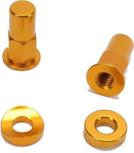 7O3-NO-TOIL-NTRK-002 Rim Lock Nut/Spacer - Kit - Gold