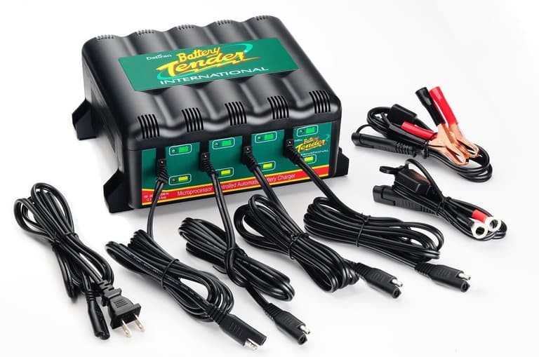 7OE-BATTERY-022-0148-DL-WH 4 Bank International Battery Charger