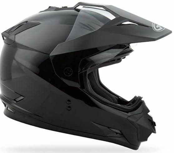 974Y-GMAX-G5115026 GM11D Dual Sport Solid Helmet Black - LG