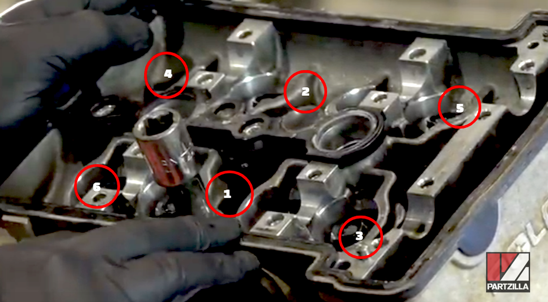 Polaris ZR cylinder head removal bolt sequence