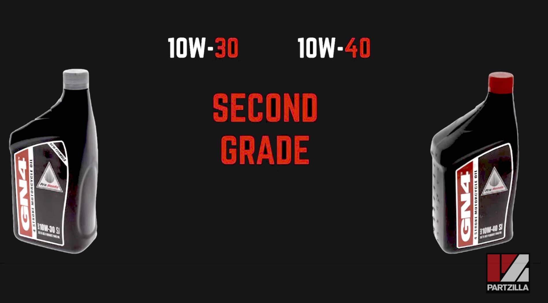 10W-30 vs 10W-40 motorcycle oil second grade