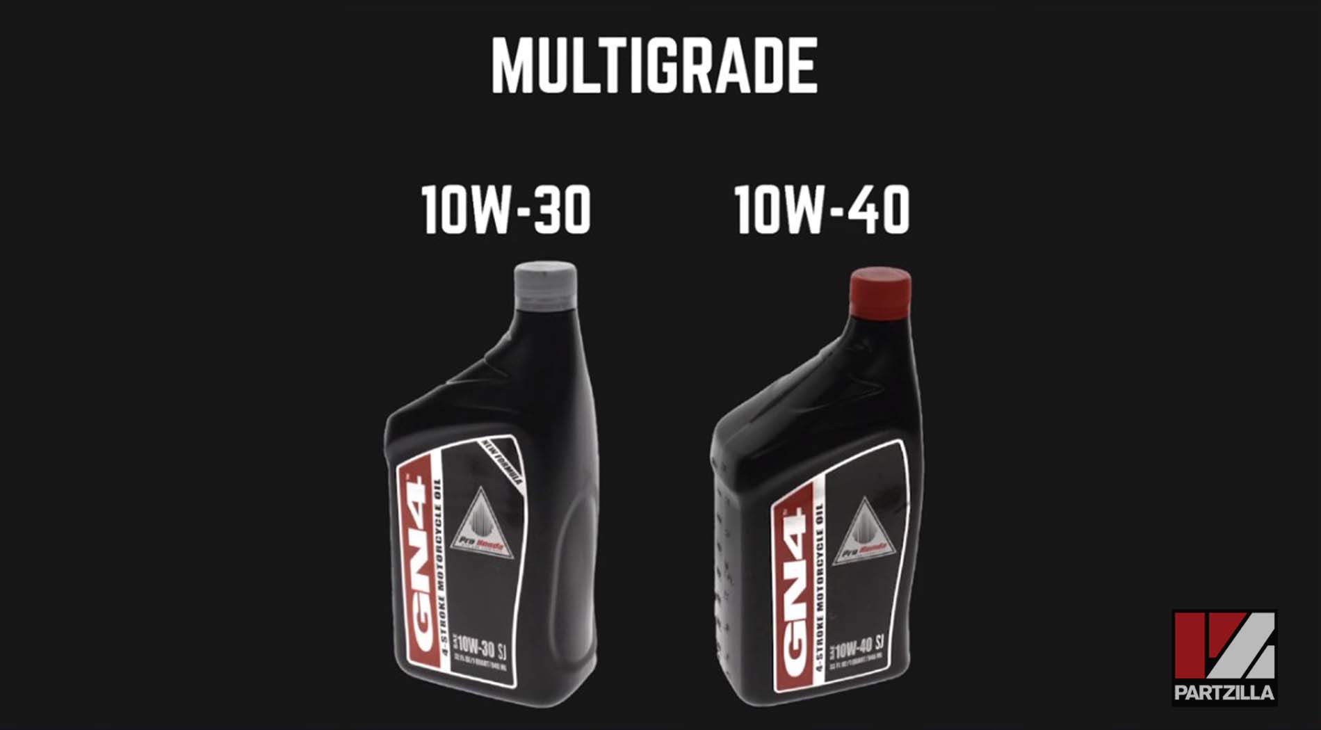 10W-30 vs 10W-40 motorcycle oil