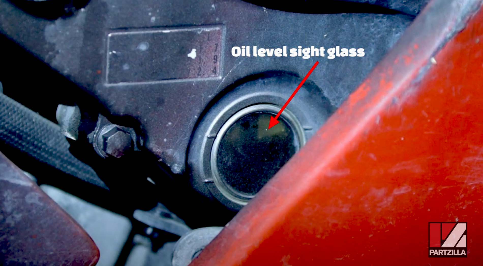 Kawasaki motorcycle oil change level