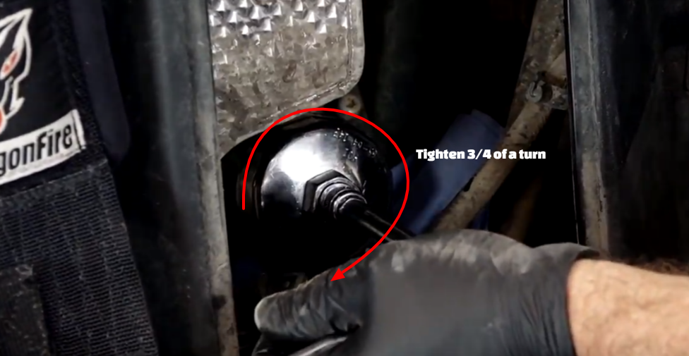 Polaris RZR side-by-side oil filter install