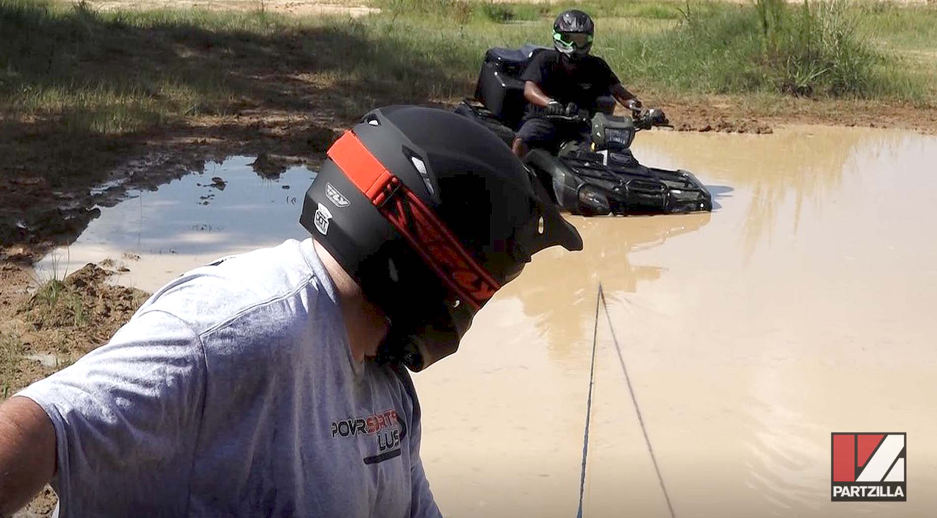 How to get ATV out of mud