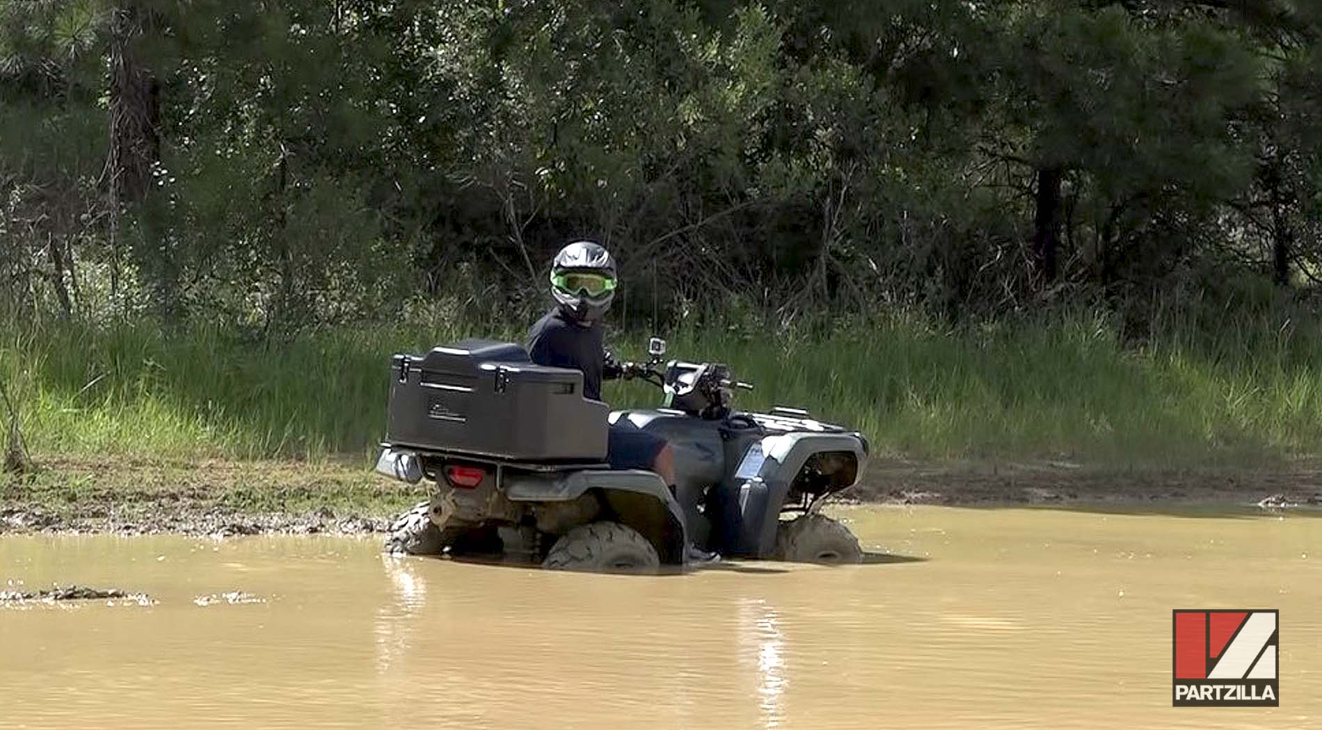 ATV stuck in mud