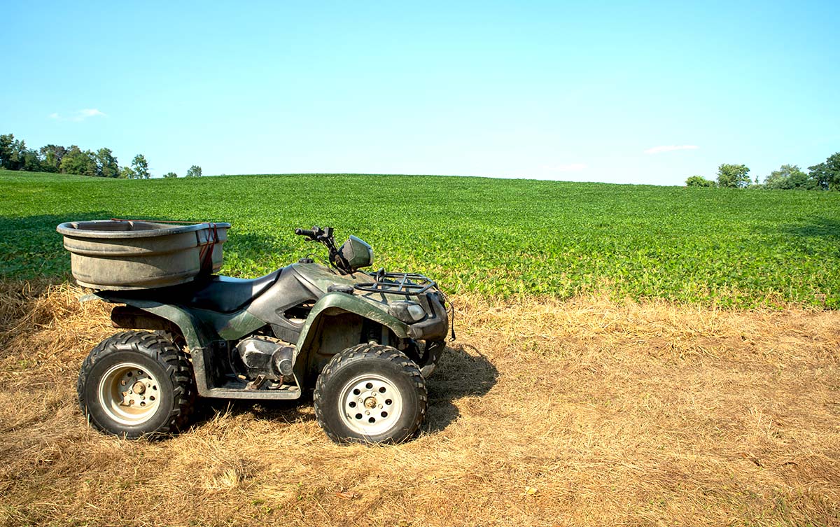 ATV attachments for farming uses