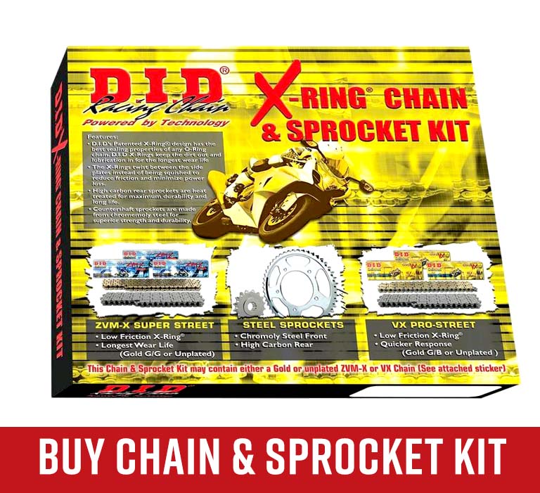 D.I.D. X-Ring chain and sprocket kit