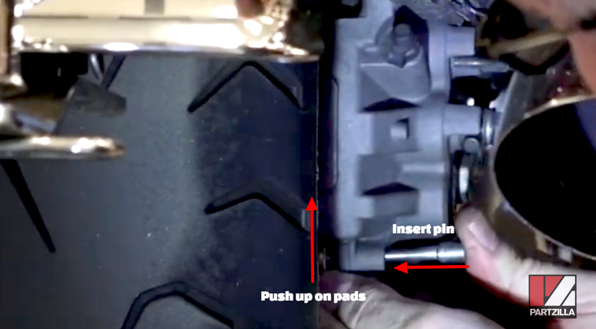 Honda Goldwing brake pads change