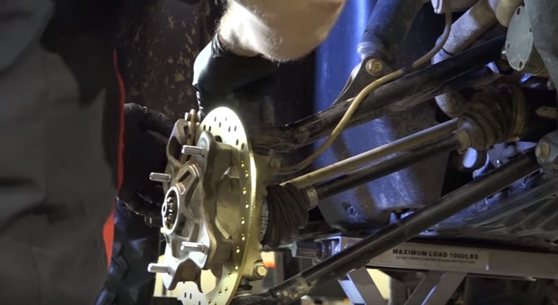Polaris Sportsman 850XP ATV brake disc change
