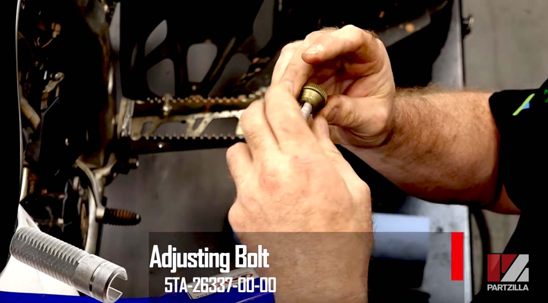 Yamaha YFZ450R clutch adjusting bolt