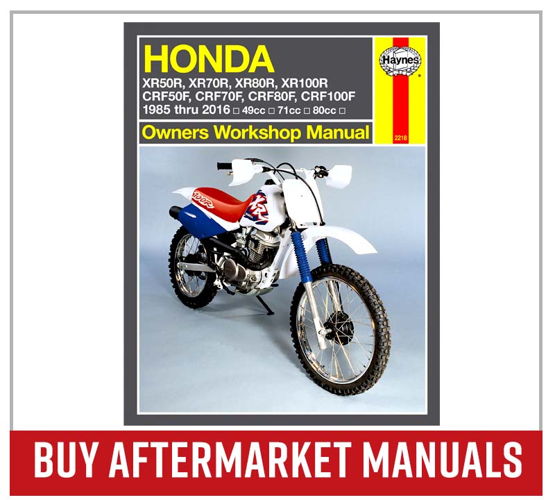 Buy aftermarket motorcycle service manuals