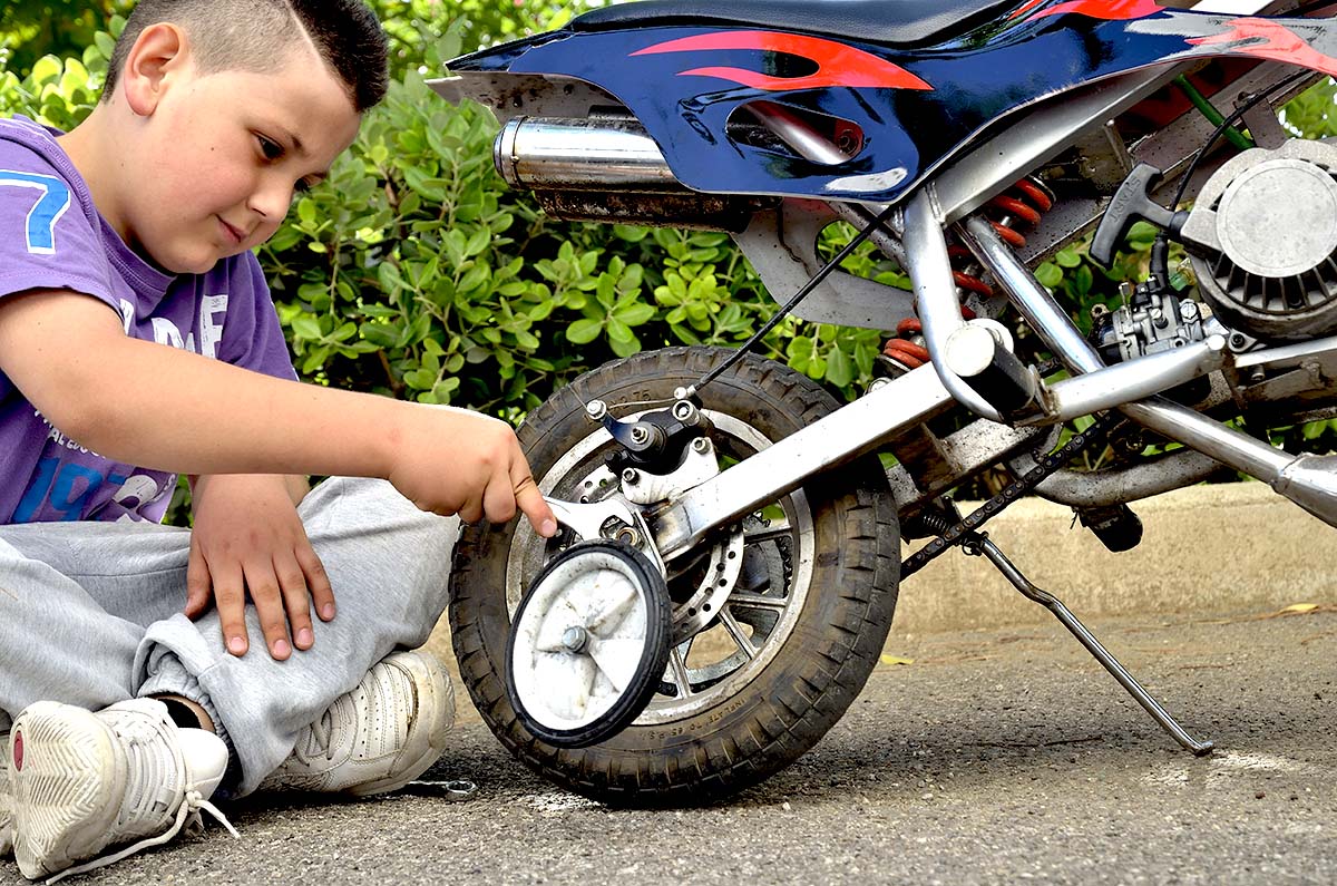 Kid dirt bike benefits maintenance responsibility