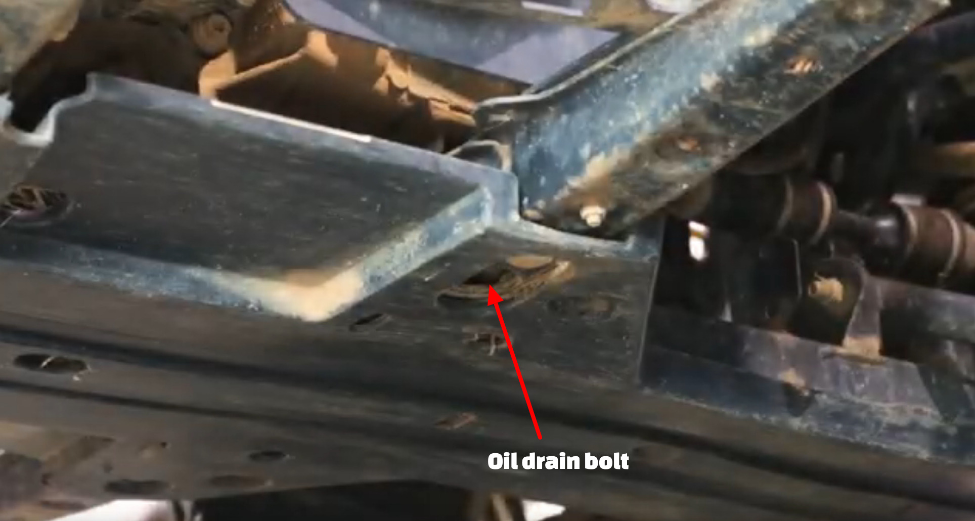 Can-Am Outlander oil drain bolt