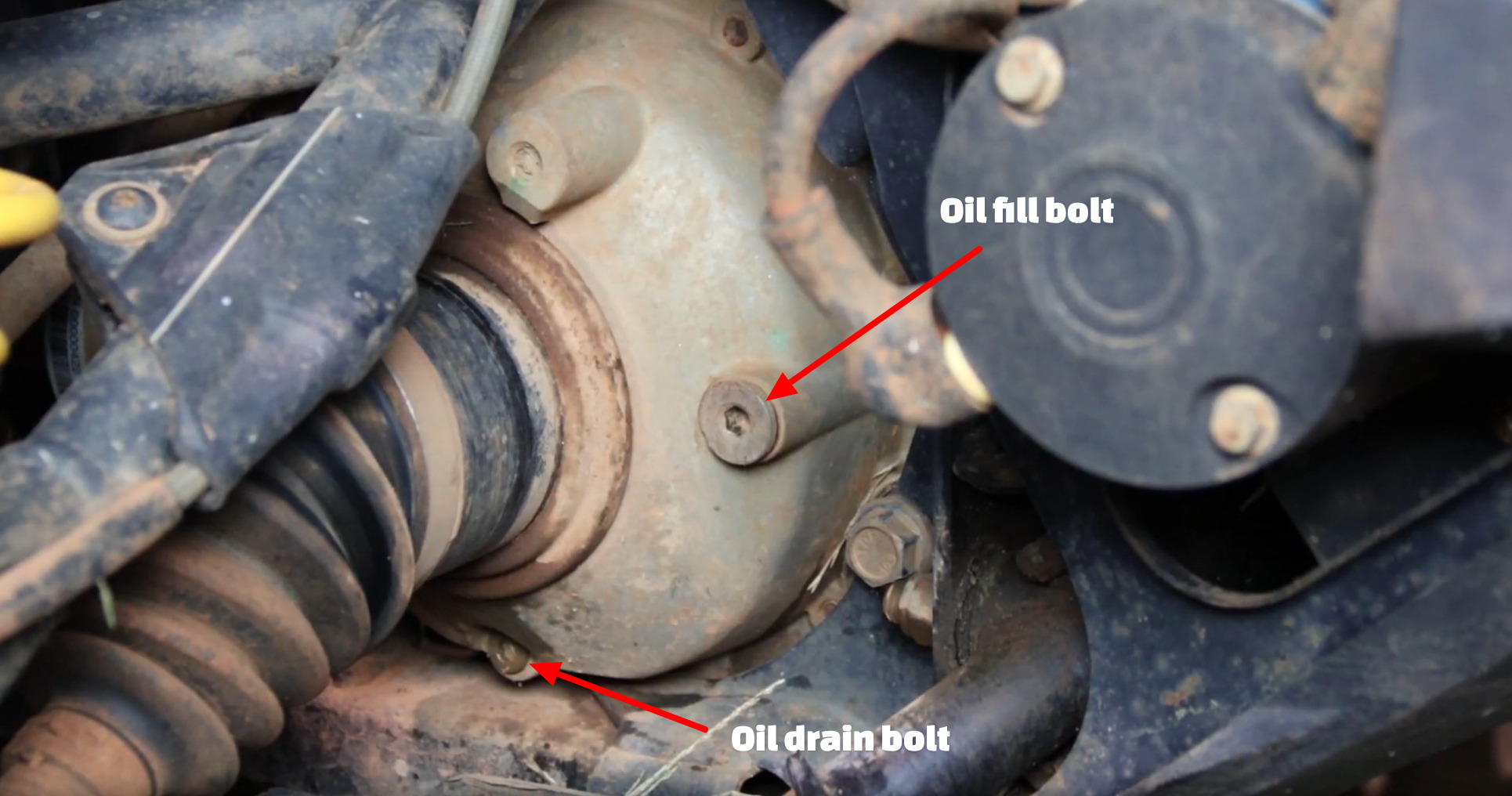 Can-Am Outlander front diff oil change