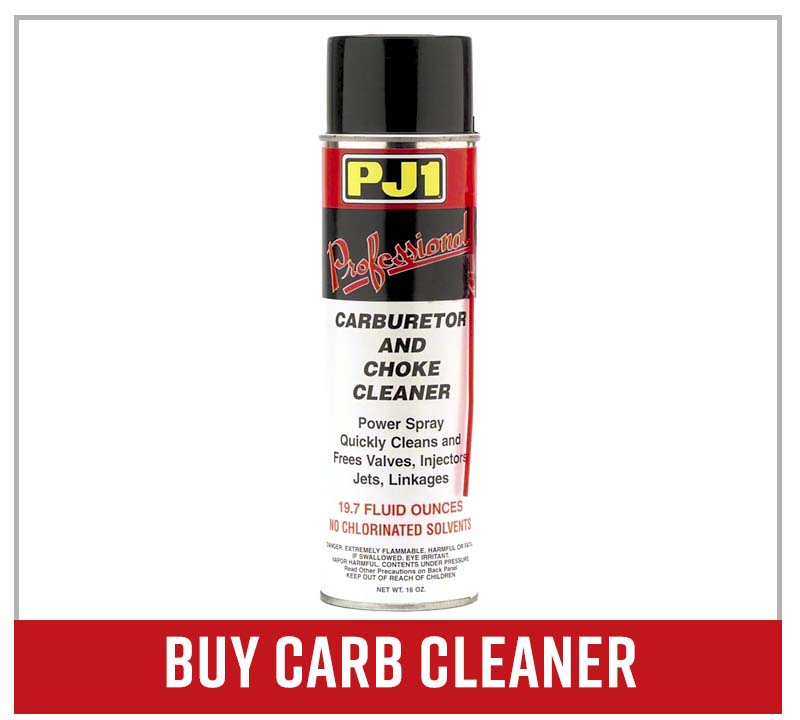 PJ1 carb and choke cleaner spray