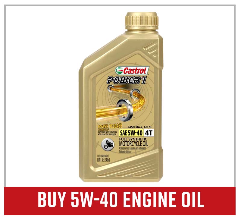 Buy Castrol 5w-40 motorcycle oil