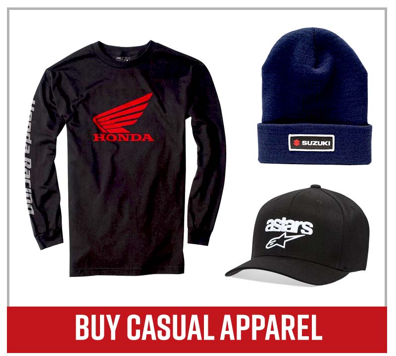 Buy motorcycle casual apparel