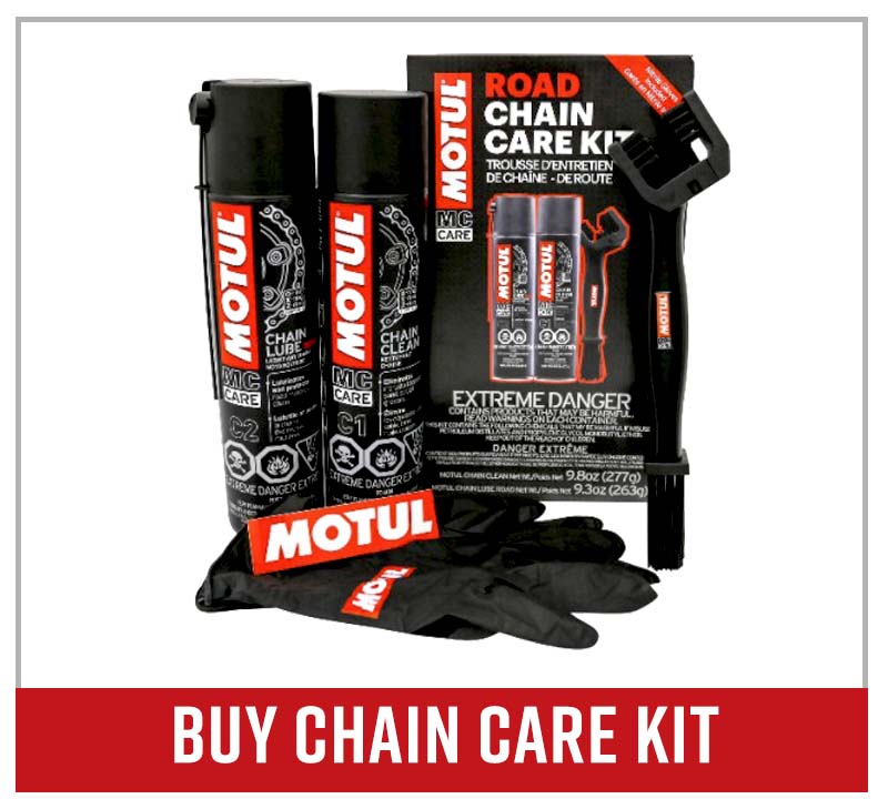 Buy Motul chain cleaning care kit