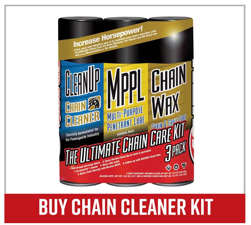 Buy Maxima motorcycle chain care kit