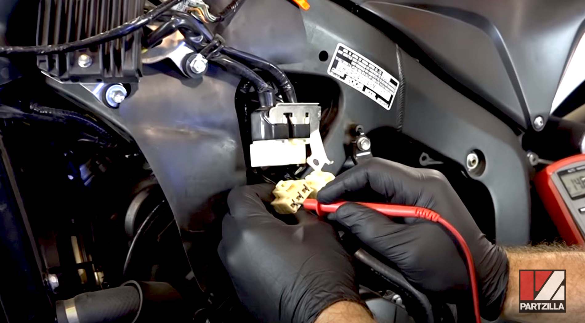 Motorcycle charging system stator