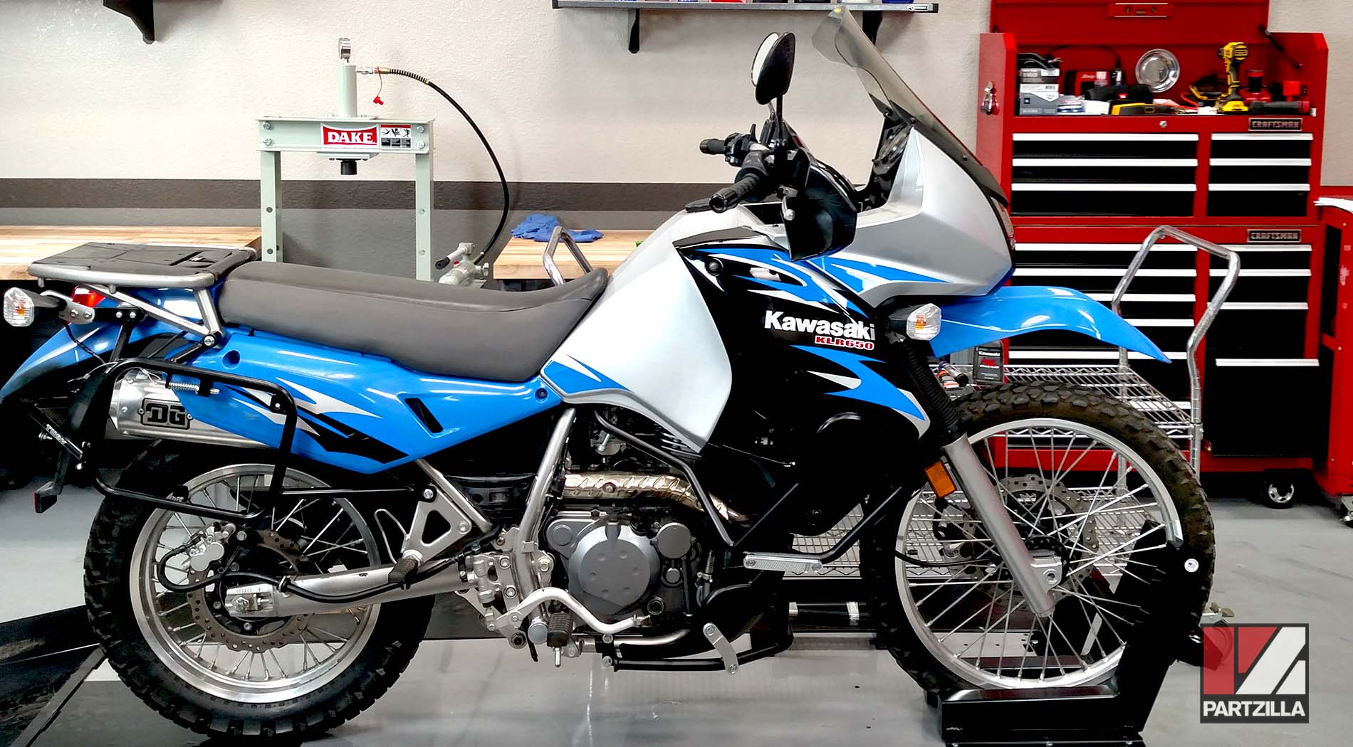 Kawasaki dual sport motorcycle