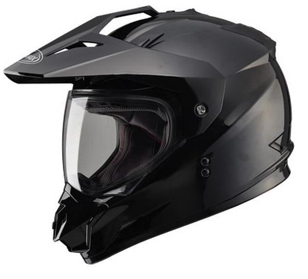 Dual sport motorcycle helmet