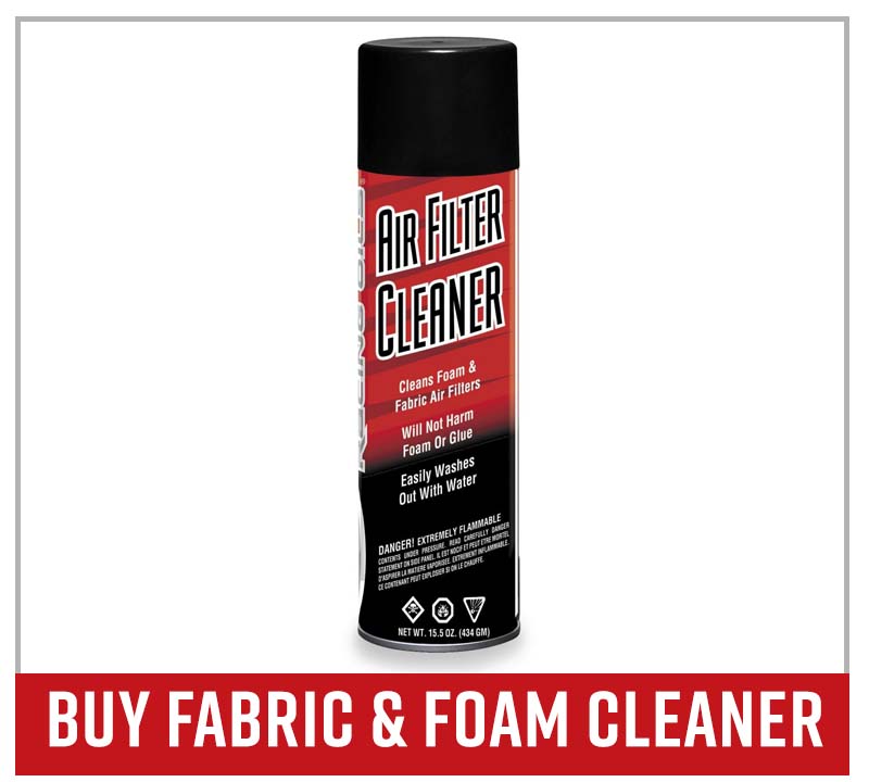 Buy fabric and foam air filter cleaner
