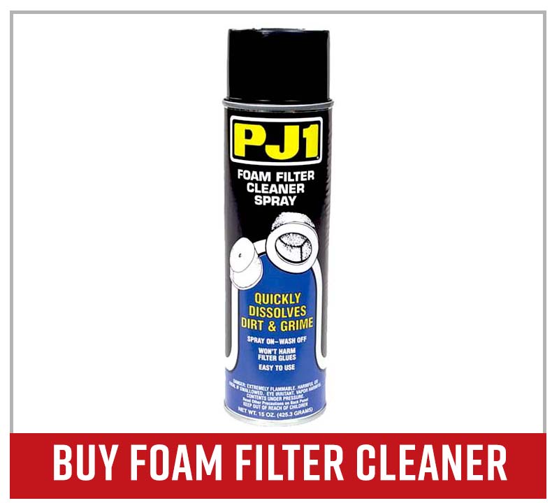 PJ1 foam air filter cleaner