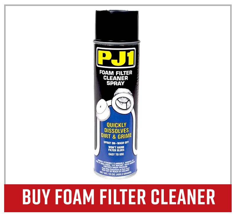 PJ 1 foam filter cleaner