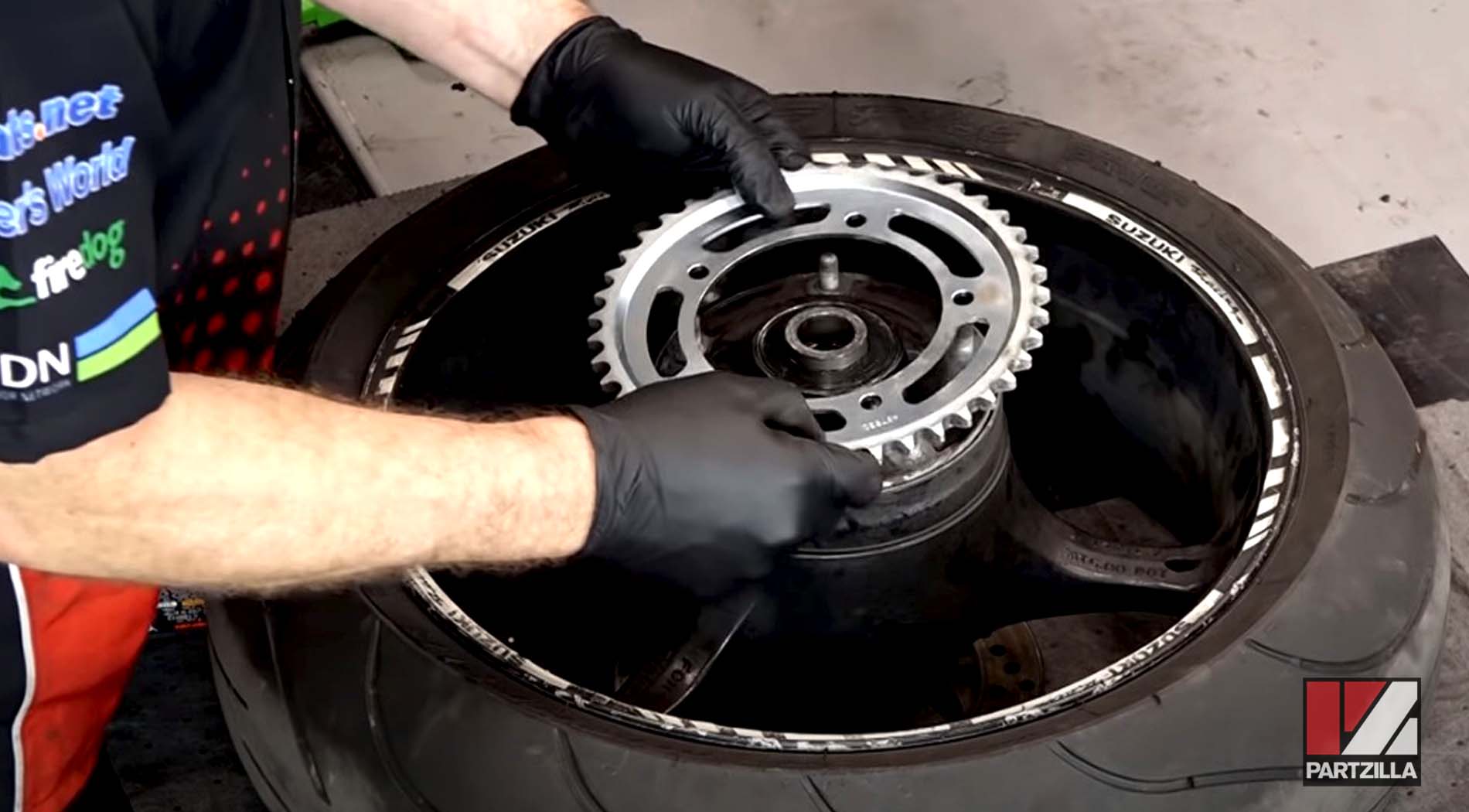 Motorcycle sprockets change